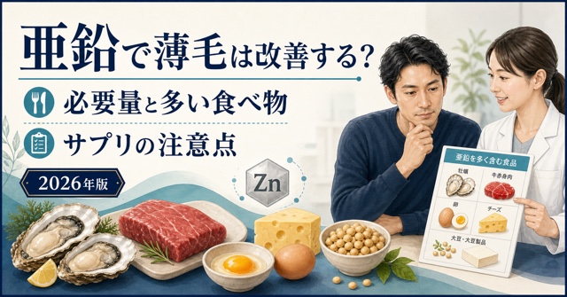 亜鉛と薄毛の関係、必要量とサプリメントの注意点を解説