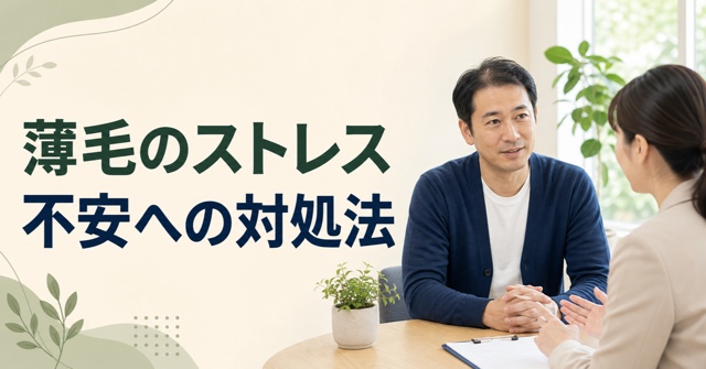 薄毛による不安や人目のストレスへの対処法