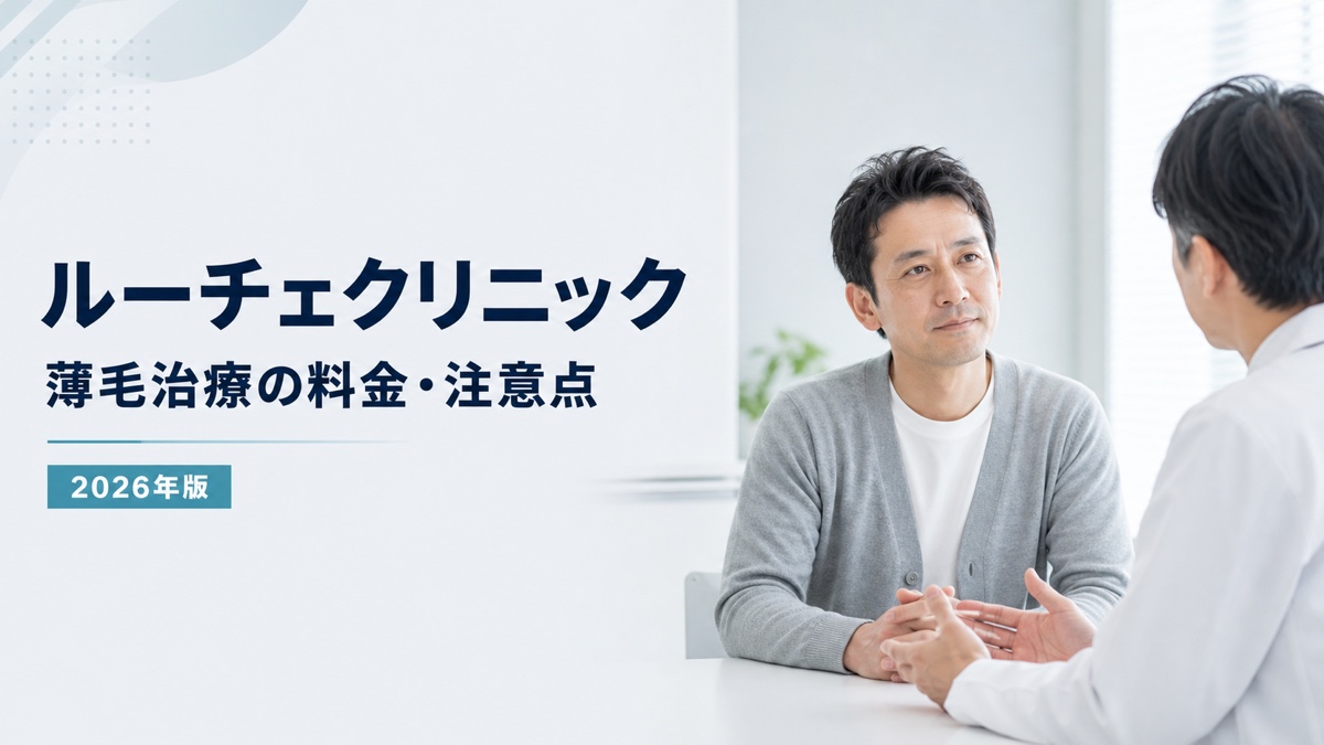 ルーチェクリニックの薄毛治療の料金と注意点