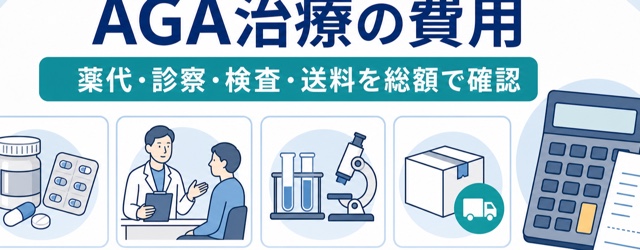 AGA治療の薬代・診察料・検査料・送料を含む費用を確認する記事画像