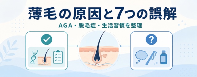 薄毛の原因と7つの誤解を整理する記事画像