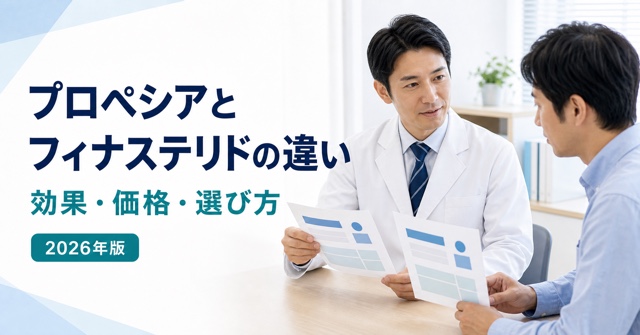 プロペシアとフィナステリドの効果・価格・添加剤の違い