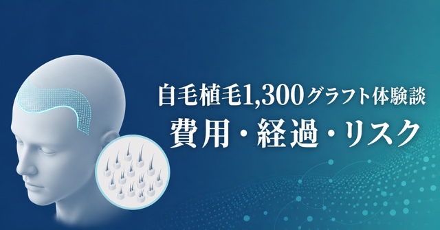 自毛植毛1,300グラフト体験談｜費用・経過・リスク【2026年】