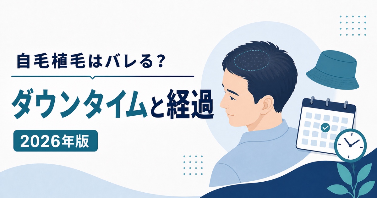 自毛植毛のダウンタイムと術後経過