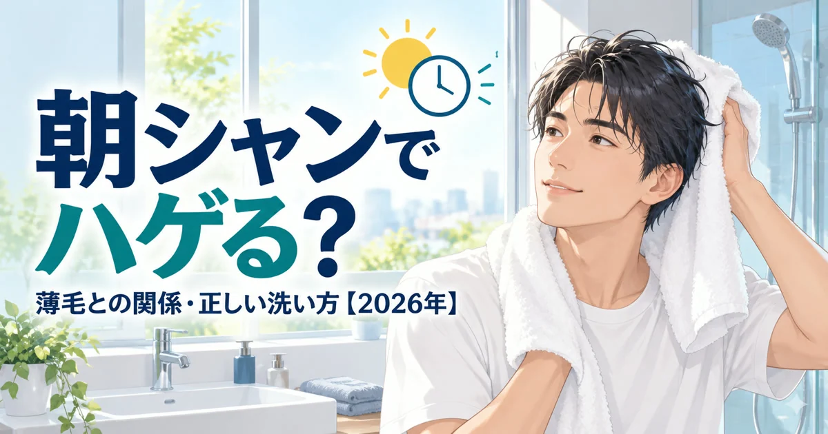 朝シャンと薄毛の関係・正しい洗い方