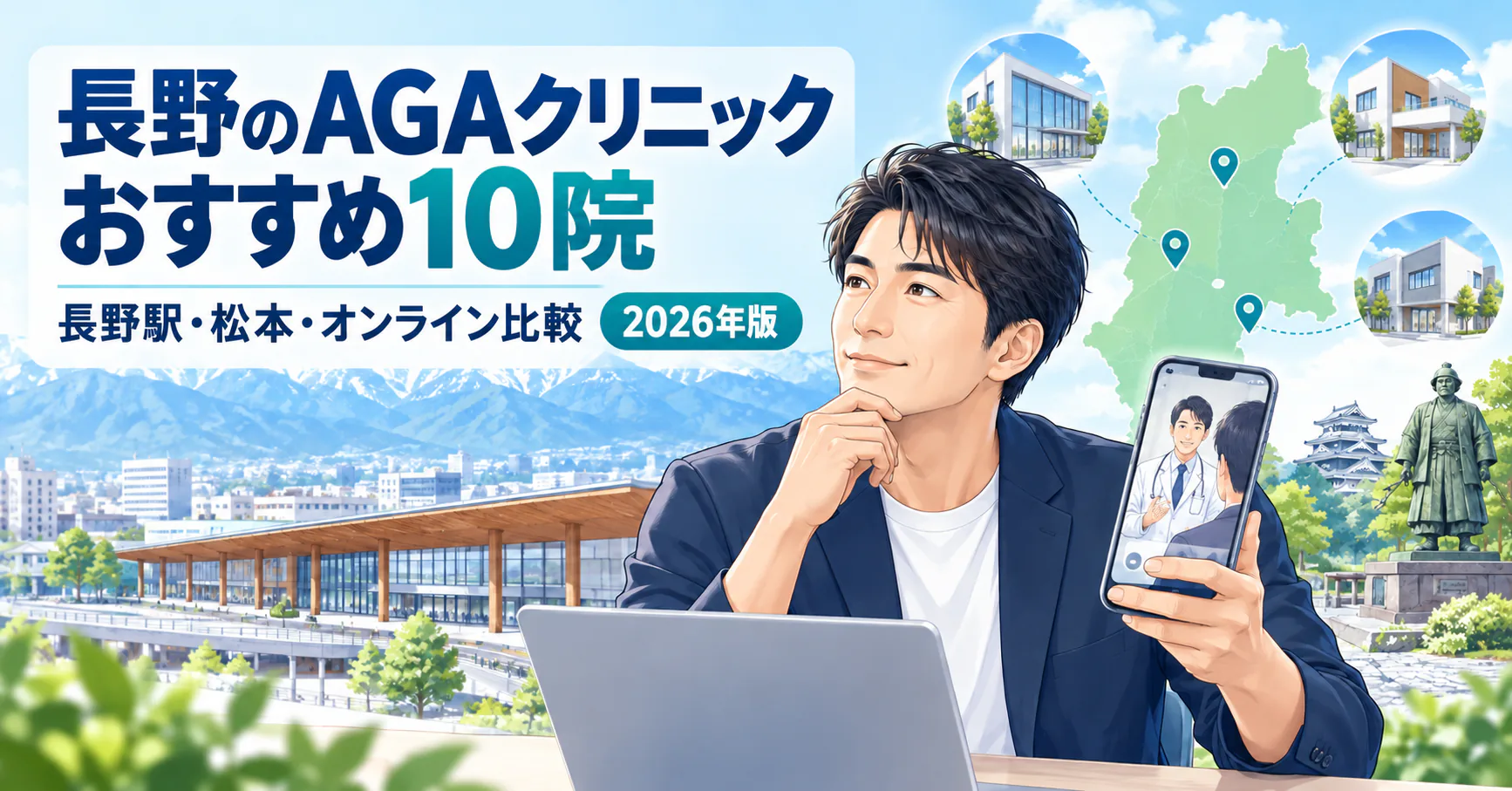 長野のAGAクリニック比較